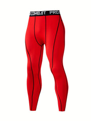 Breathable Compression Tights For Men Quick Dry Solid Leggings