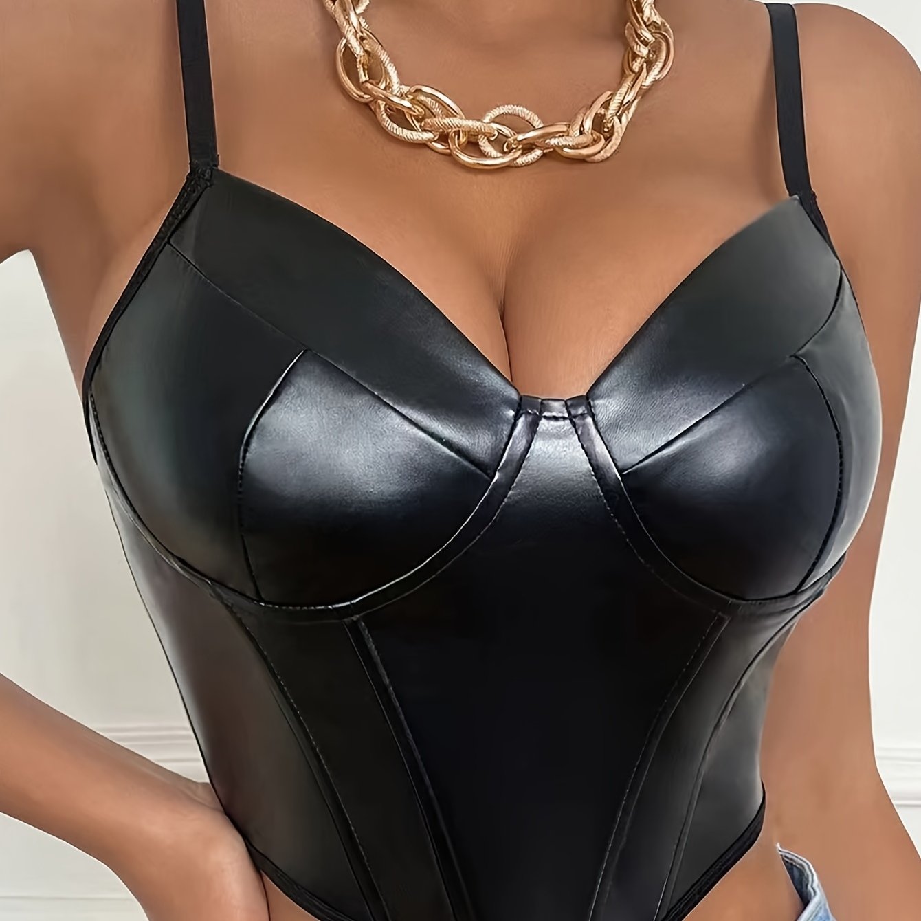 Sexy Corset Bustier Deep V Backless Cami Tank Top