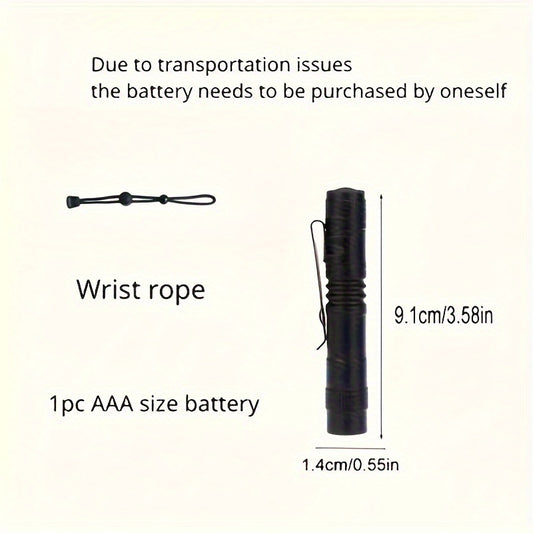 2pcs Mini LED Flashlight Pocket-Sized Outdoor Camping Hiking