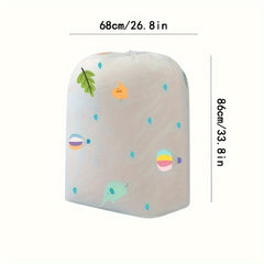 Cylindrical Drawstring Cartoon Quilt Bag Clothes Storage