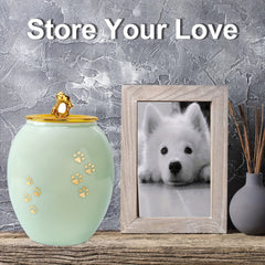 Pet Ceramic Urn Dog Ashes Container Ashes Holder Memorial Cremation Urns