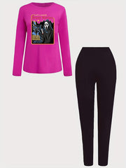 Women's Plus Size Halloween 2 Piece Set