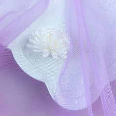 Purple Mesh DIY Wedding Dress Headwear Accessories