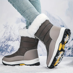 Women's Waterproof Snow Boots Warm Winter Hiking Boots