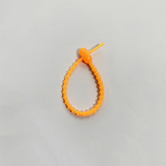 10pcs Silicon Cable Ties Reusable Candy Cable Organizer Silicone Keychain