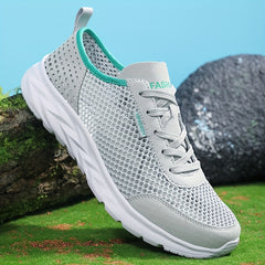 Men's Lace Up Sneakers Casual Walking Shoes Comfortable And Breathable