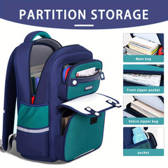 Kids Waterproof Schoolbag Large Capacity Travel Backpack