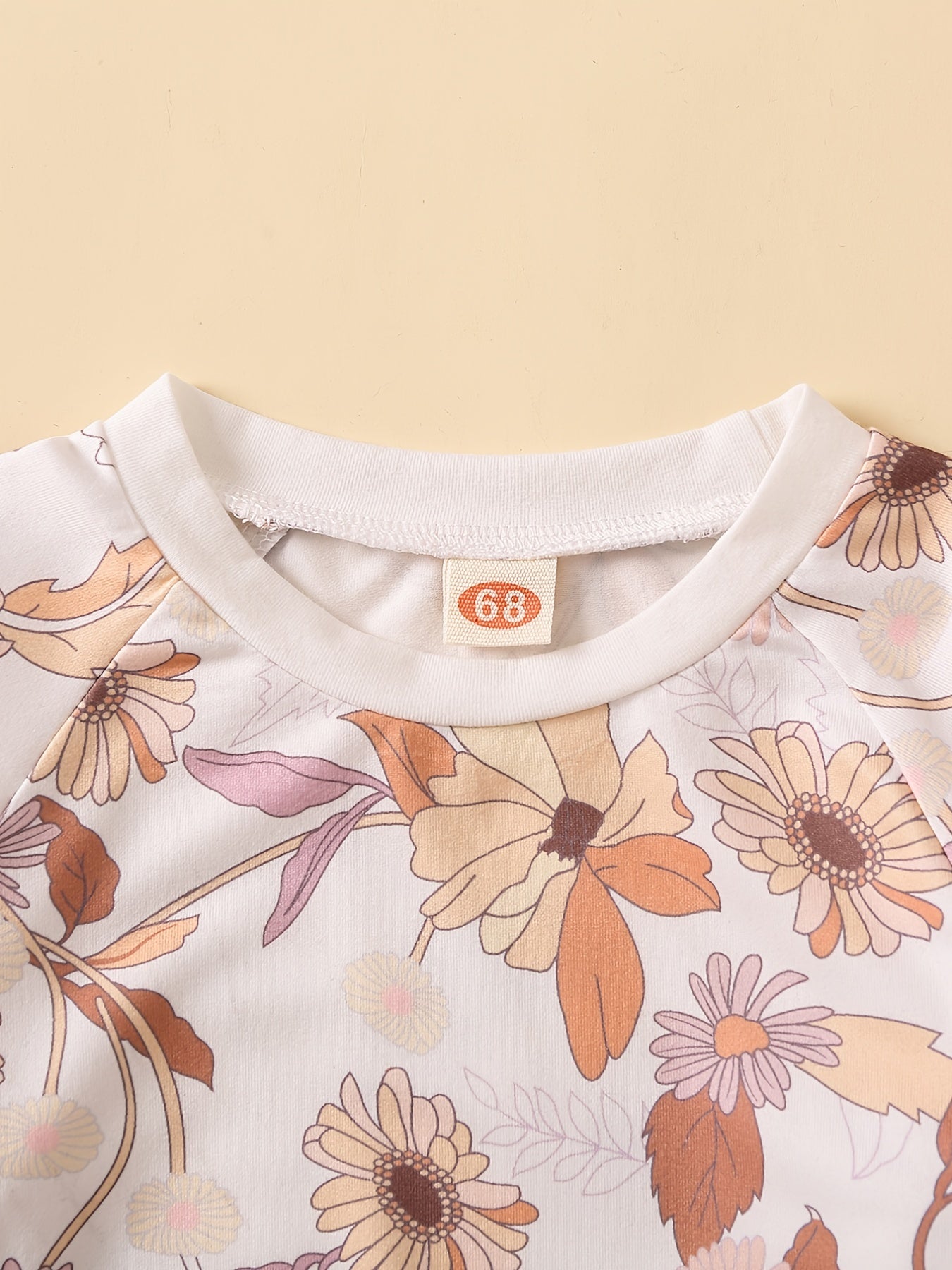 Baby Girls Floral Print Sweatshirt Top & Pants Set