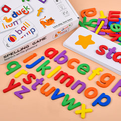 Alphabet Tracing Learning Toy for Kids Spelling Blocks with Animal Illustrations