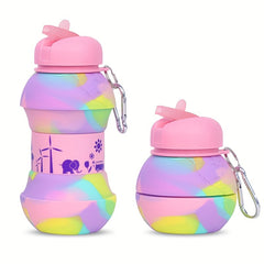 550ml Collapsible Water Bottle Portable Silicone Water Bottles