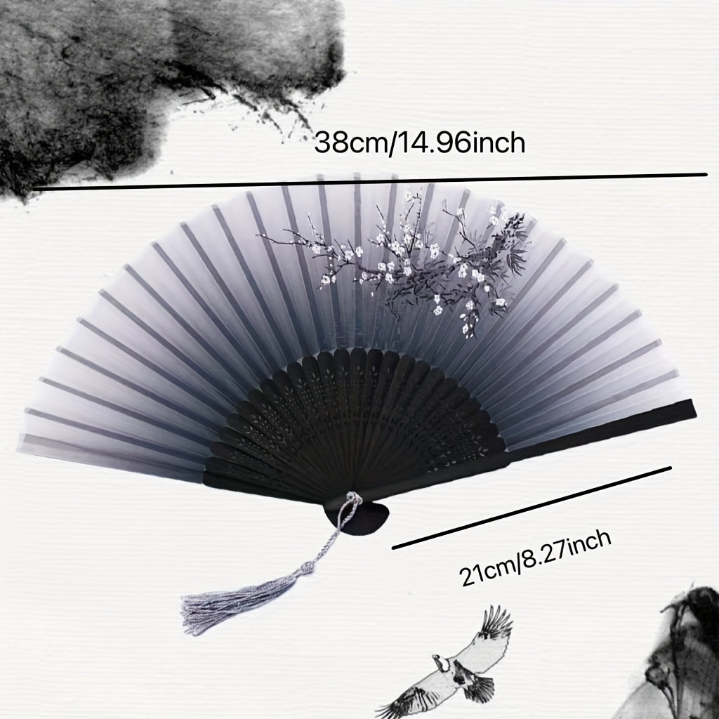 Folding Bamboo Fan Ancient Style Fan Chinese Small Dress Decoration Gift
