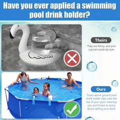 2pcs Above Ground Pool Cup Holder Fits 5.08cm Round Bar