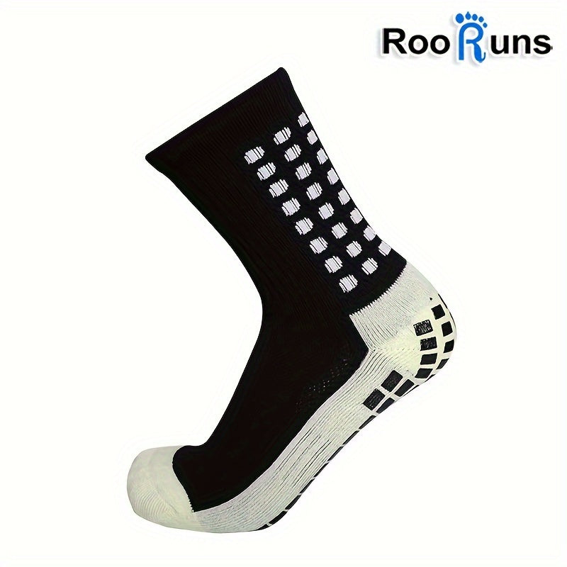Padded Football Socks Anti Slip Grip Sports Crew One Size Fits 38-45