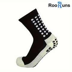 Padded Football Socks Anti Slip Grip Sports Crew One Size Fits 38-45