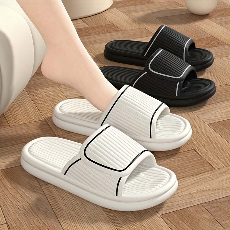 Women's Contrast Slides Soft Sole Pillow Slides