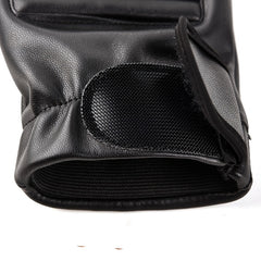 Men's Pu Leather Tactical Gloves Non Slip Half Finger Driving Cycling Gloves