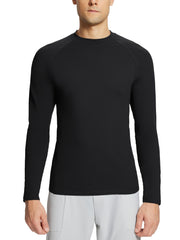 BALEAF Men's Long Sleeve Thermal Fleece Shirt for Running & Fitness Training