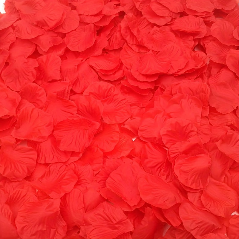 1000pcs Red Rose Petals for Romantic Nights & Wedding Decor