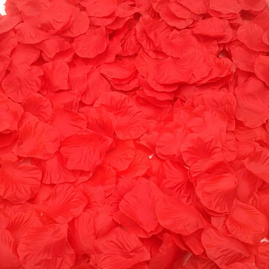 1000pcs Red Rose Petals for Romantic Nights & Wedding Decor