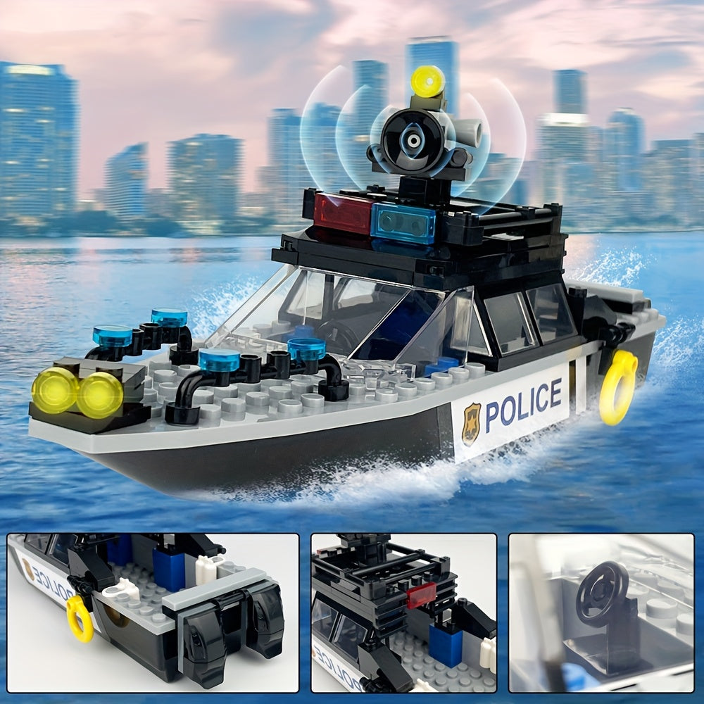 81pcs Yacht Building Blocks Set for Halloween & Christmas Gifts