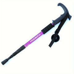 Aluminum Alloy Shock Absorber T-handle Mountain Walking Stick
