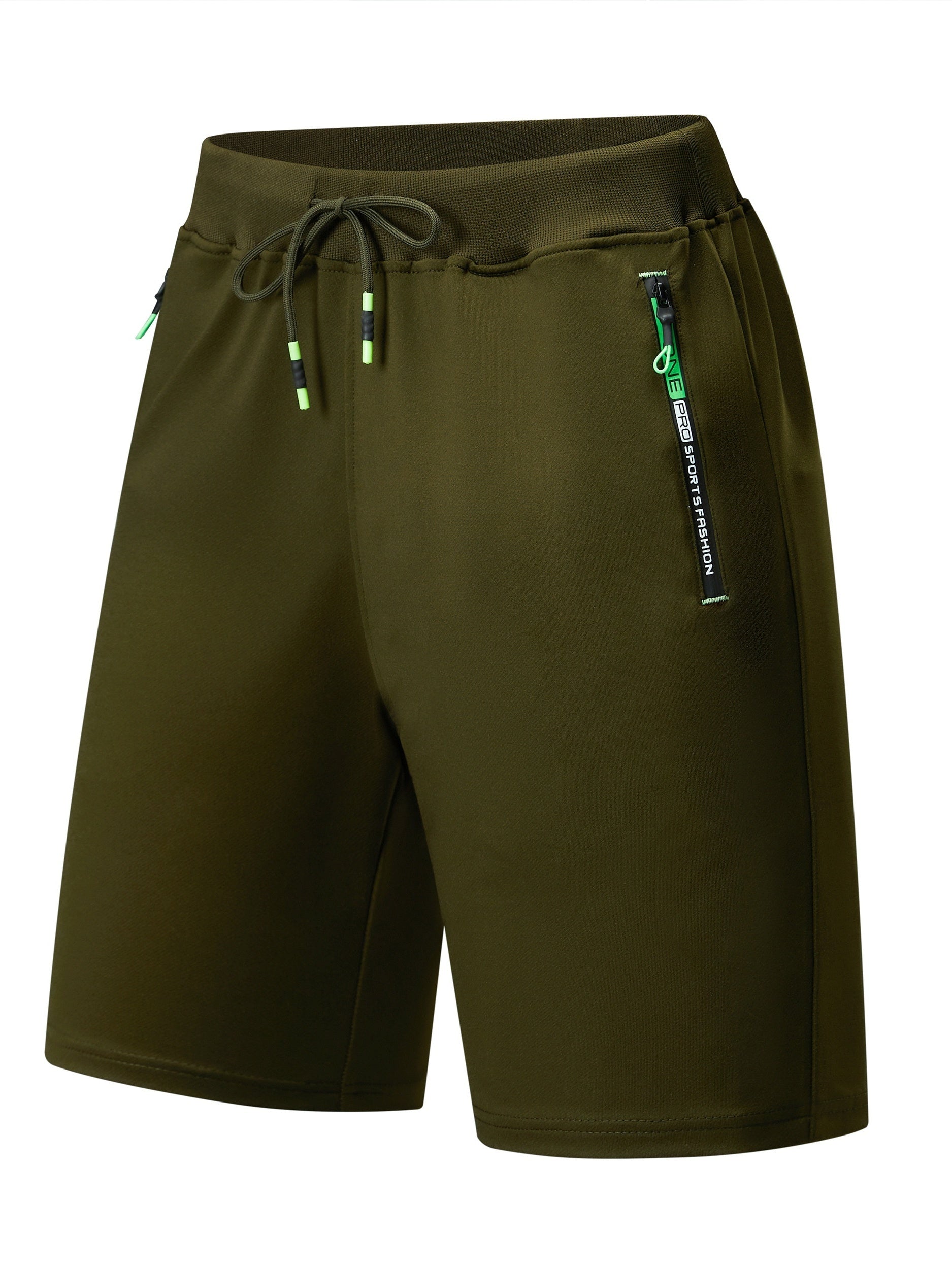 Men's Loose Sports Shorts with Zipper Pocket