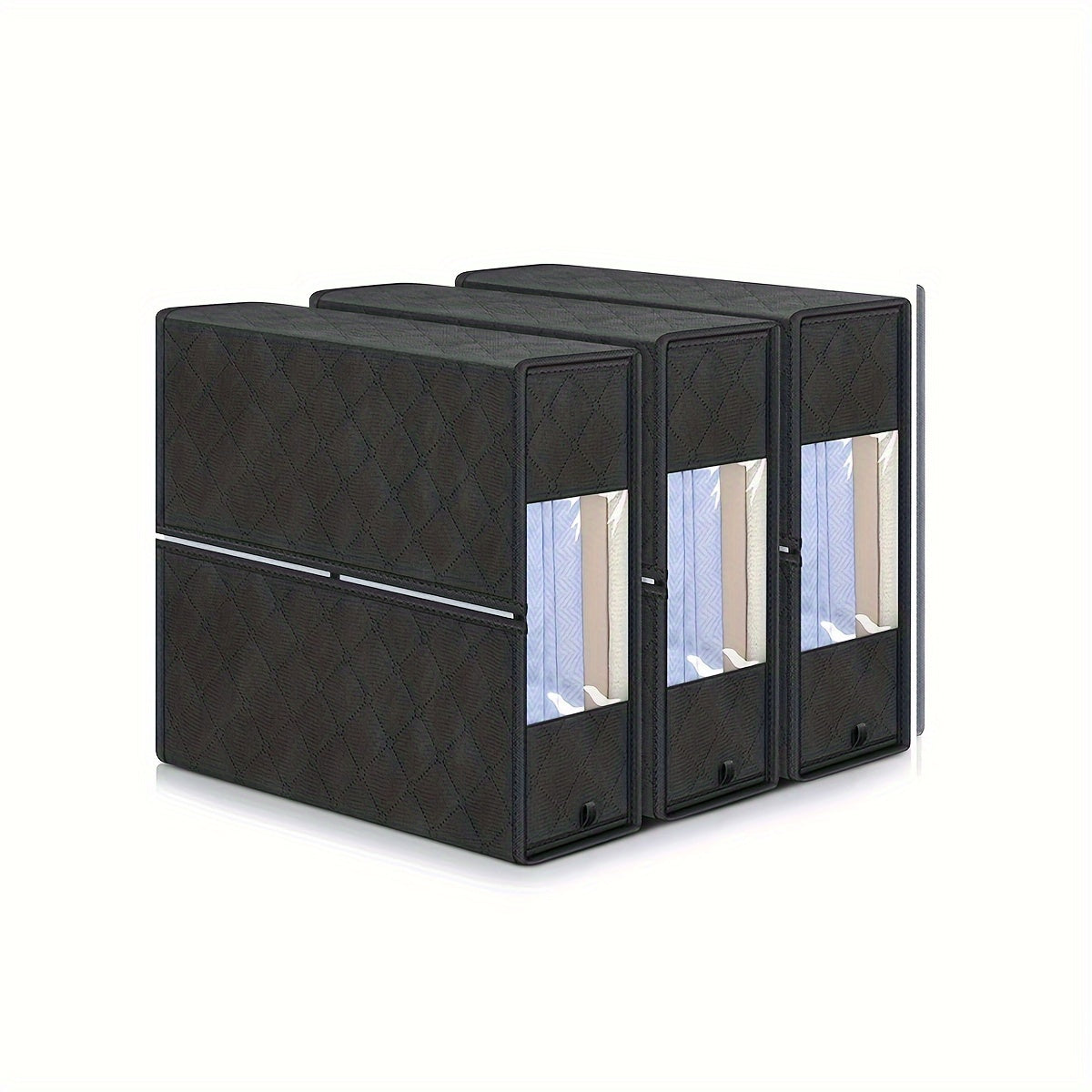 3pcs Foldable Quilts Bed Sheet Storage Box Large Capacity