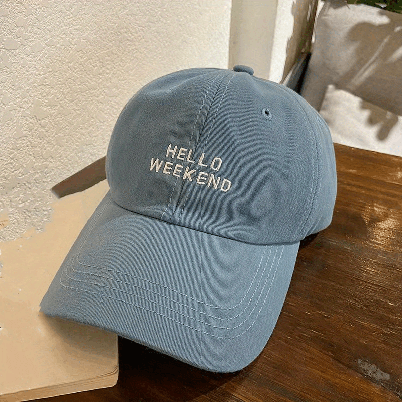 Hipster Letter Baseball Cap Wide Eaves Sun Protection Cap