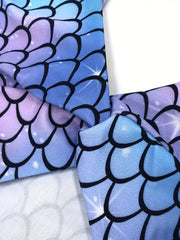 Toddler Girls Fish Scales One Piece Swimsuit