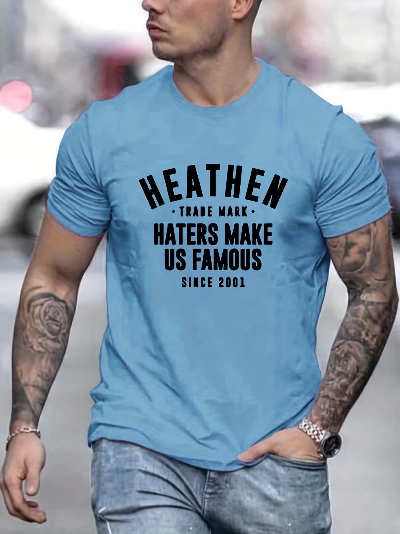 Haters Make Us Famous Men's Casual T-shirt for Summer