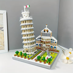 Leaning Tower Of Pisa Building Blocks 3D Assembly Toy Gift