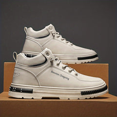 Men's High Top Skate Shoes Non Slip Sneakers Men's Footwear