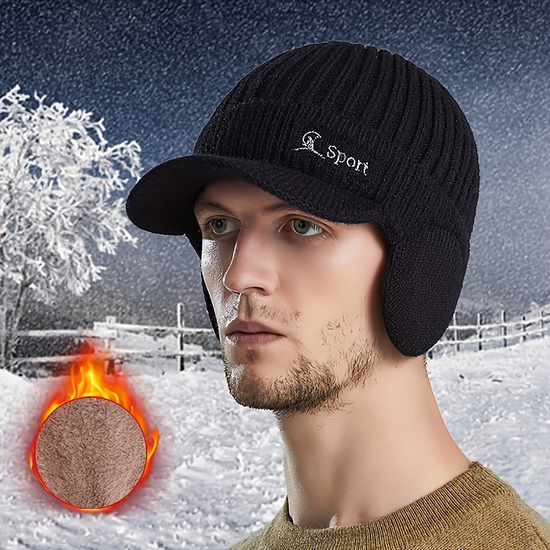 Winter Warm Knitted Hat Ear Protection Cap