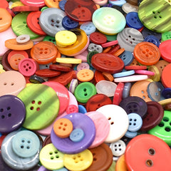 650pcs Mixed Buttons Assorted Sizes Round Resin Buttons DIY Crafts