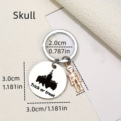 Ghost Skull Keychain Creative Pumpkin Key Rings Halloween Gift