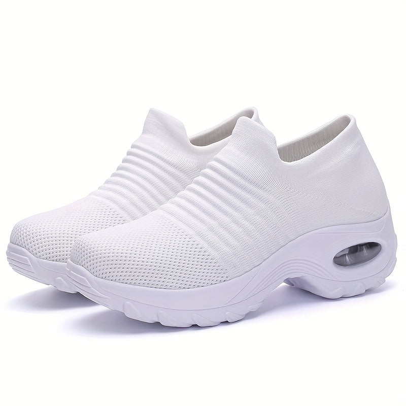 Women's Breathable Slip On Sneakers Low Top Comfort Shoes