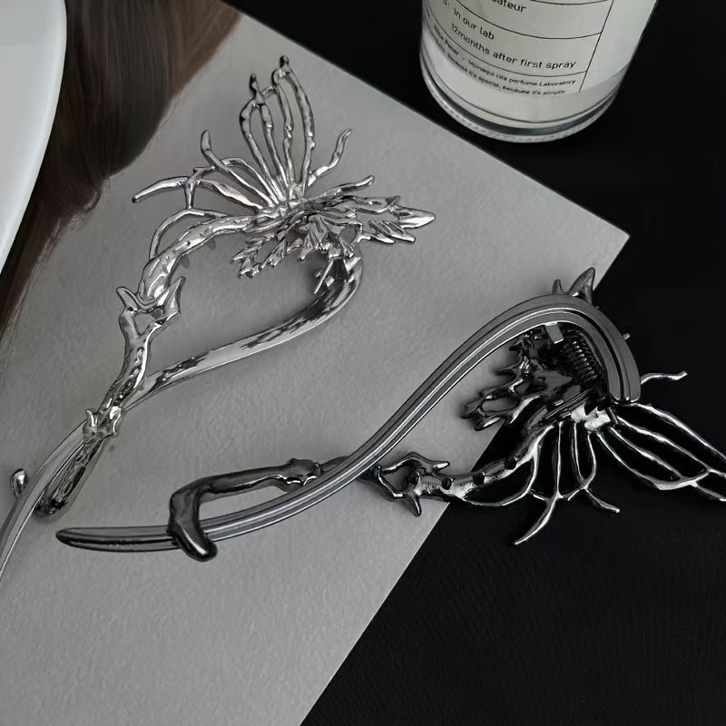 Butterfly Hair Clip Large Alloy Headwear