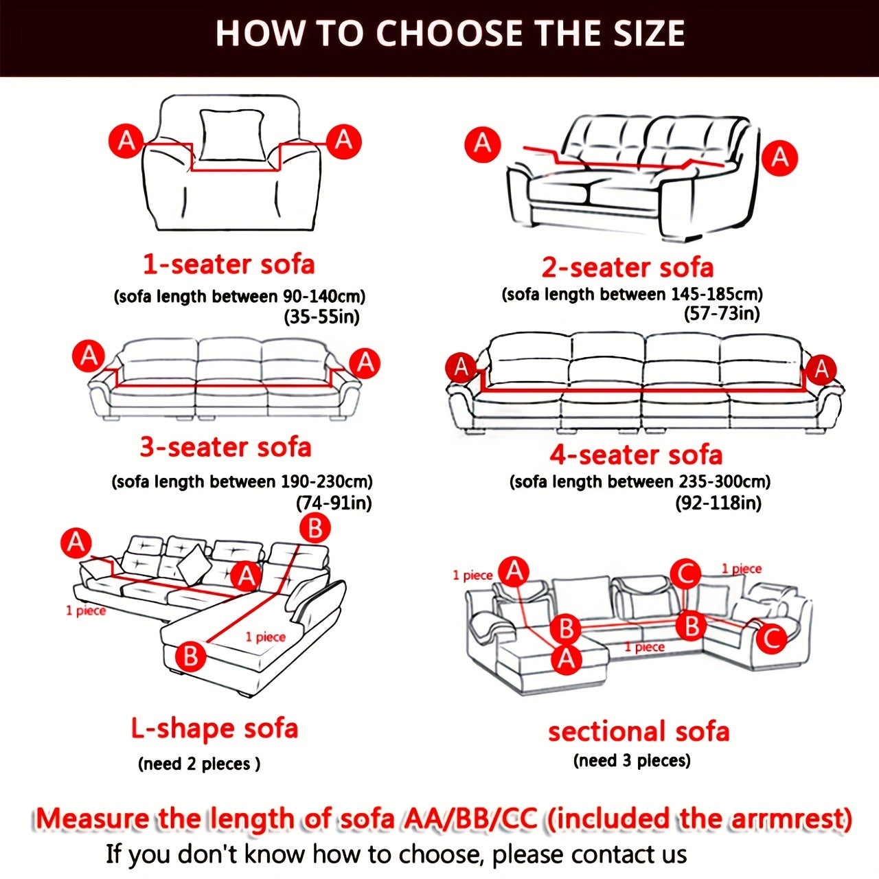 Seersucker Sofa Slipcover Stretch Anti-slip Cover