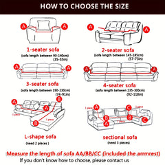 Seersucker Sofa Slipcover Stretch Anti-slip Cover