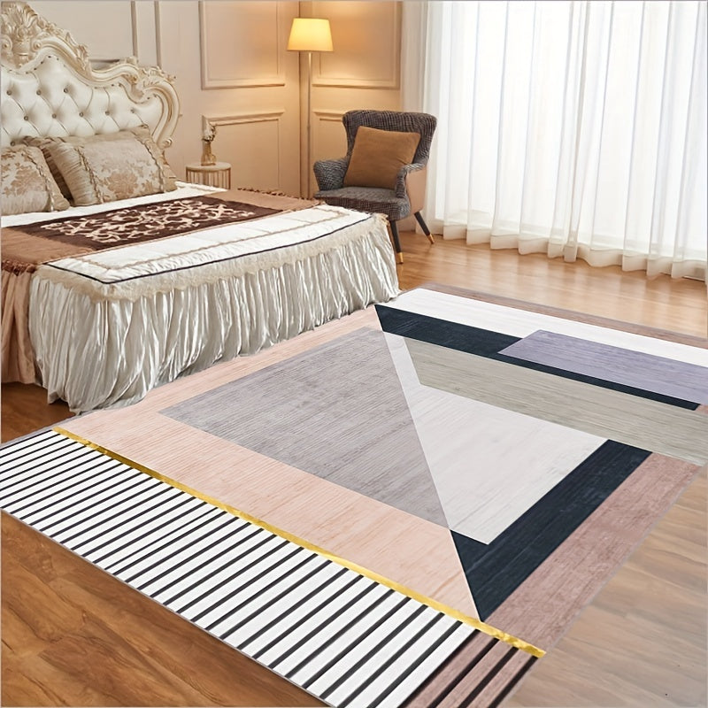 Modern Abstract Non Shedding Area Rug