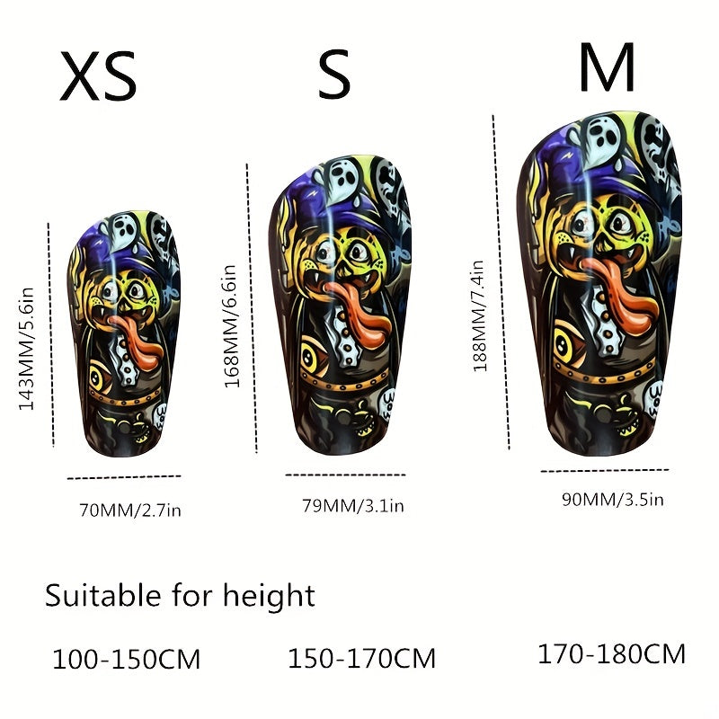 Halloween Soccer Shin Guards Knee Pads Protective Gear Set