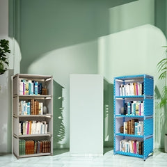 Modern Bookshelf Storage Shelf Student Storage Cabinet Coat Hanger