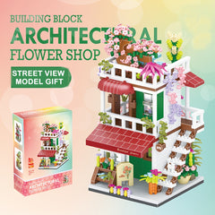 Street View Building Model Creative Blocks Ornaments Decoration