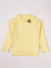 Baby Girls Knitted Cardigan Spring Autumn Top Sweater Coat with Decor
