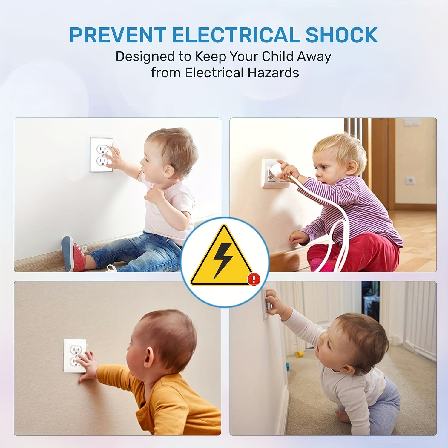 30pcs Power Gear Outlet Covers Child Proof Plug Covers