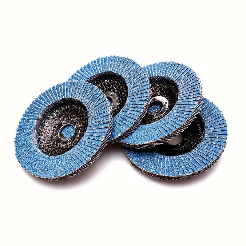 10pcs Flap Discs 40 60 80 120 Grit 4.5 X 7/8 Inch Zirconia Grinding Wheel