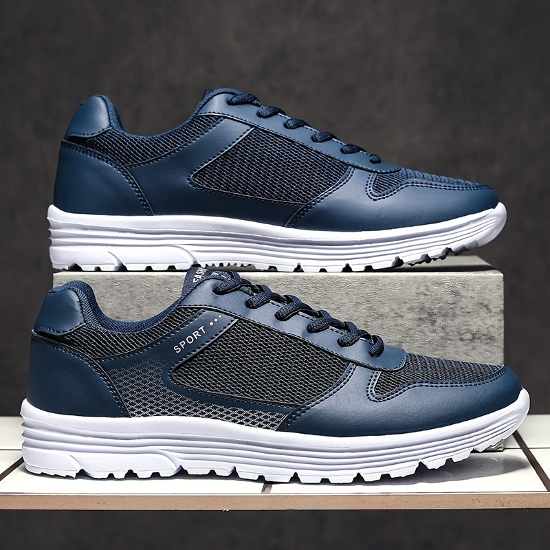 Men's Lightweight Breathable Sneakers Lace-up Running Shoes
