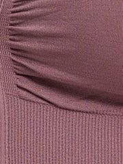 Zip Front Cut Out Back Sports Bra