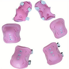 6pcs Kids Roller Skating Knee Pads Set PP Material