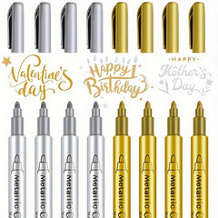 4pcs Waterproof Paint Marker Pens Gold Silver Resin Mold Art Supplies
